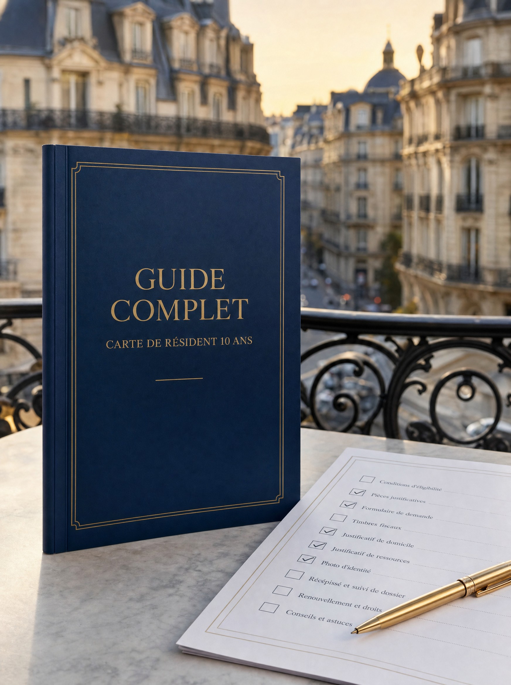 Guide Complet + Checklist interactive — Carte de Résident 10 ans